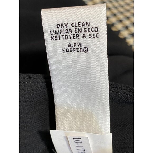 Suit Studio 2 PC Suit Houndstooth Blazer with Black Pants Women’s Size 10P NWT - Picture 9 of 15